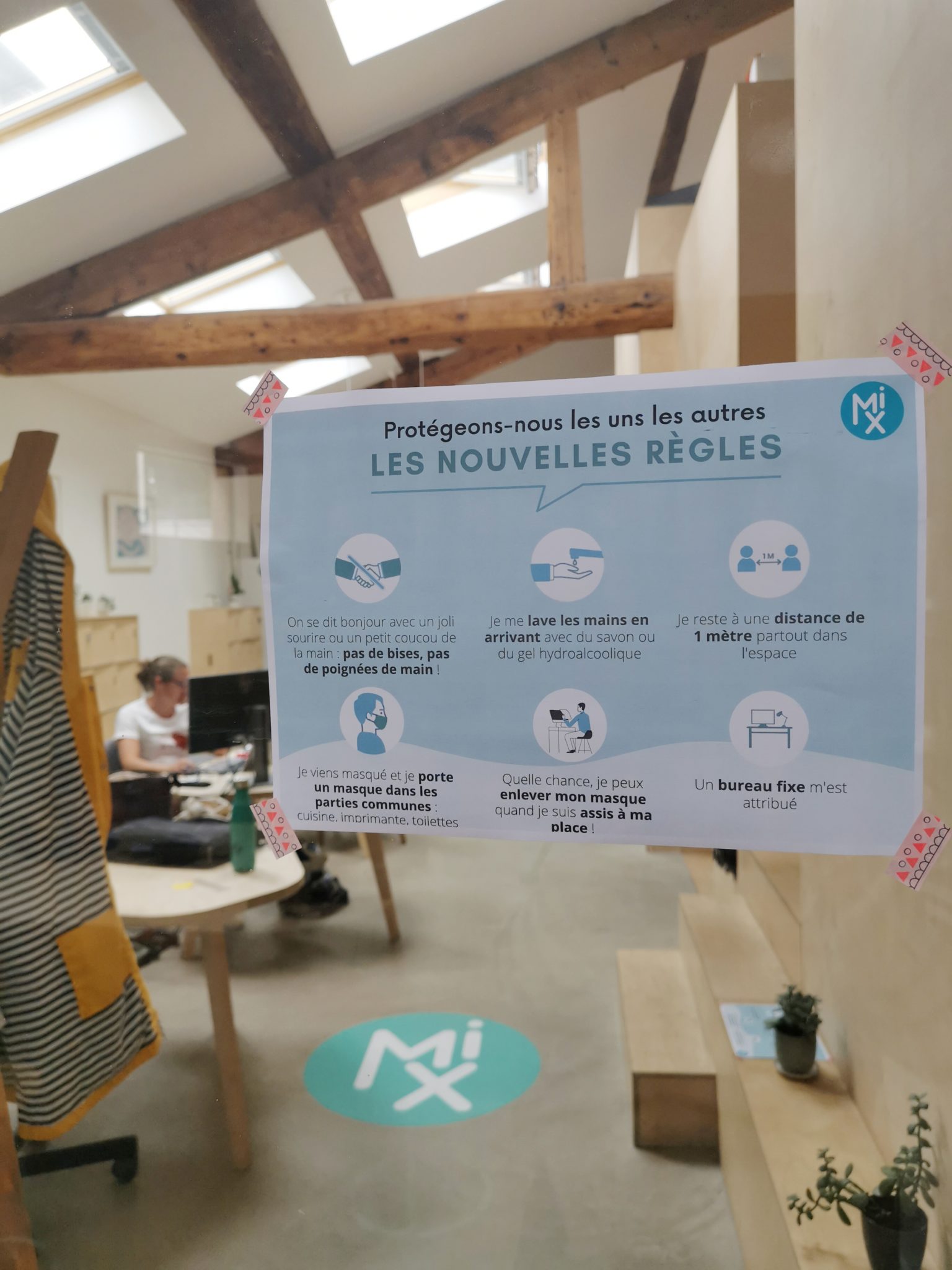 gestes barrières Covid MIX Coworking