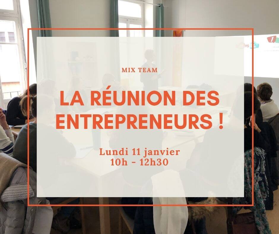 réunion mensuelle d'un groupe d'entrepreneurs