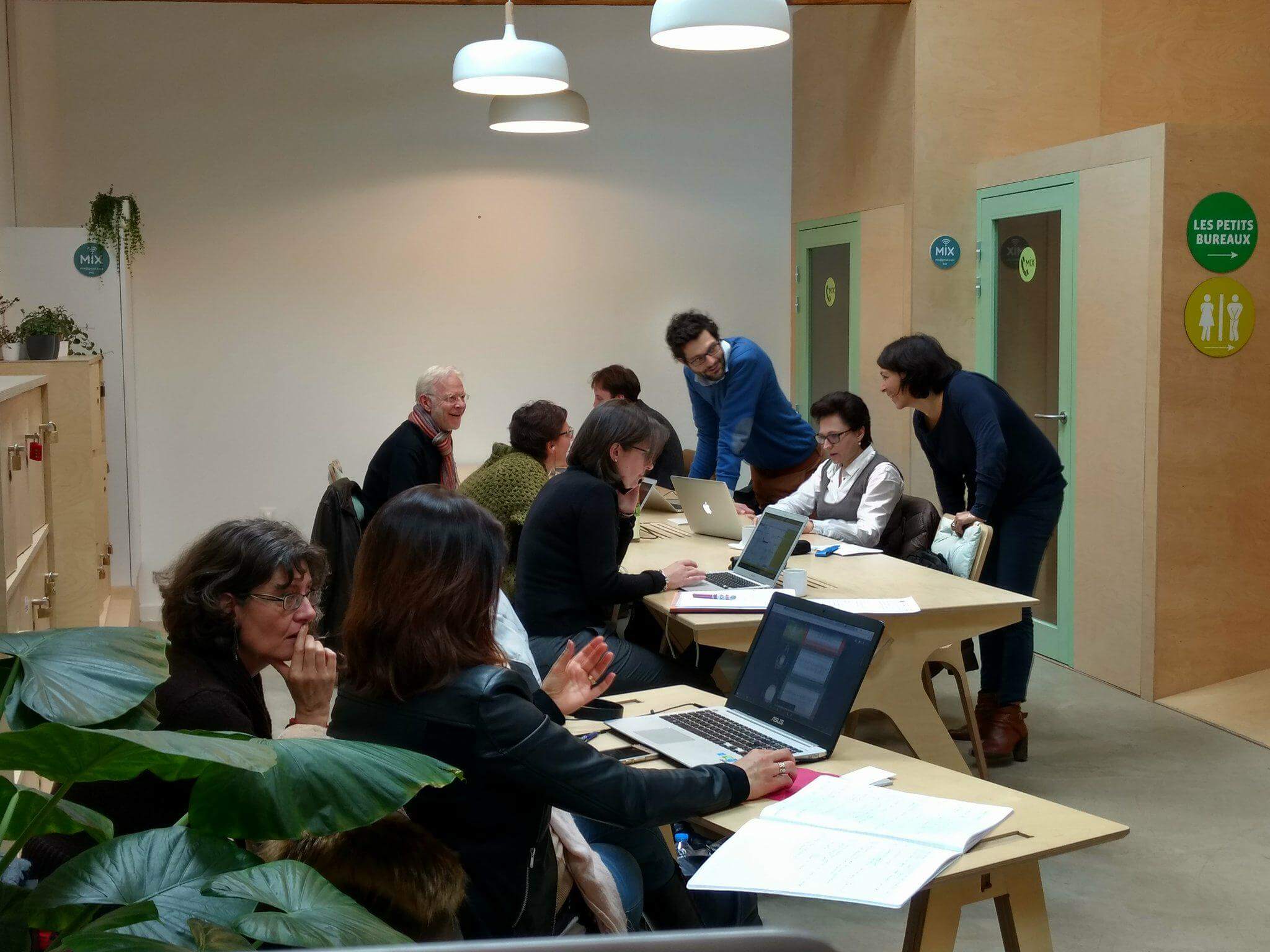 partage entre coworkers